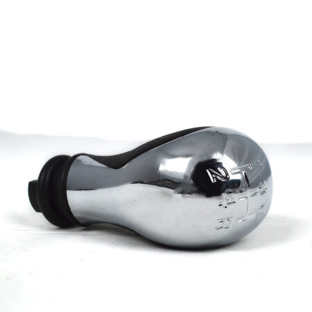 5-Speed Gear Shift Knob for Peugeot 106 206 306 107 207 307 & Citroen C2 C5 Xsara, Black & Chrome Manual Gear Stick Replacement