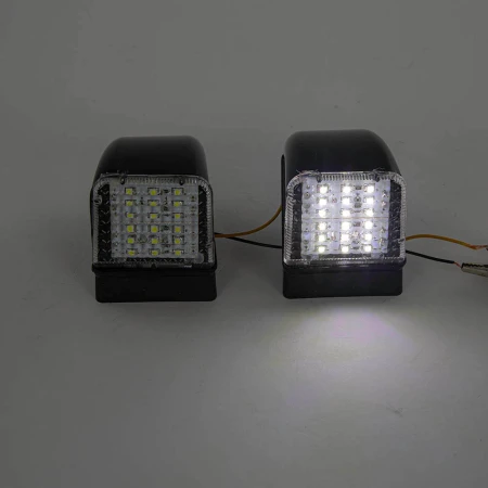 2 pcs White Front Roof Marker Lights 18 SMD LED Lamps for Volvo FL FH FH12