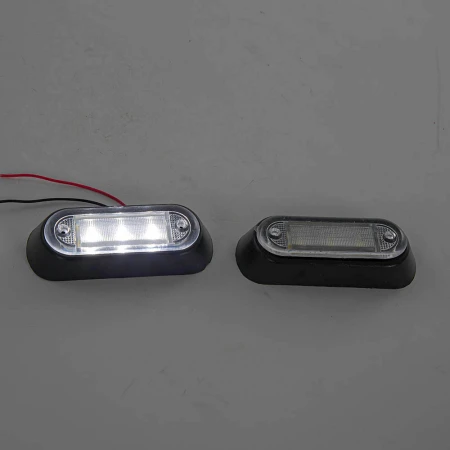 2 pcs White LED DRL Lights lamps 12V-24V Front Lamps for Scania Volvo MAN DAF