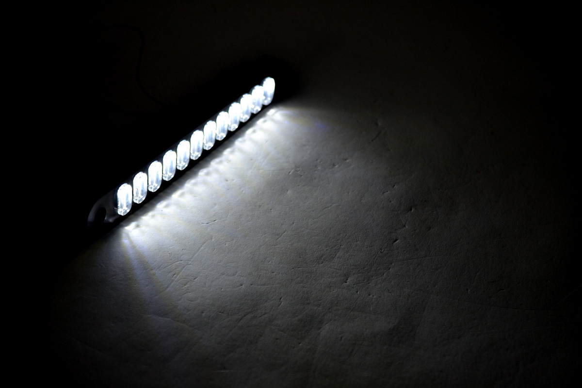 High Quality 2 pcs White LED Marker Lights with Black Rubber Base, 12V - 24V, IP67 Waterproof Rated! FREE Delivery for UK mainland!