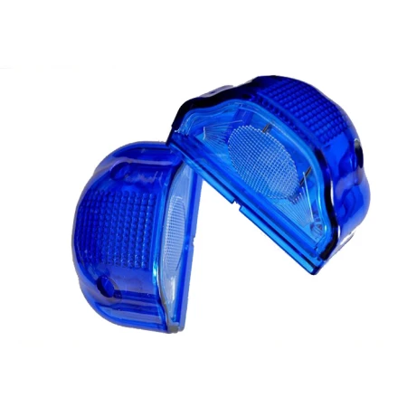 2 pcs LED Number Plate Lights – Blue Front/Rear, 12V-24V, Shockproof & Waterproof, ABS Plastic