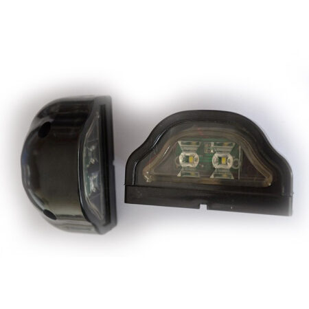 2 pcs LED Number Plate Lights – E1 Marked, Rear/Front, 12V, Universal Fit, ABS Plastic