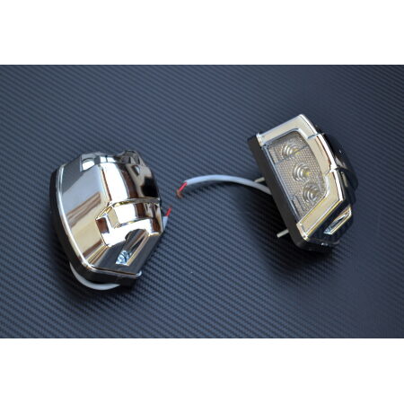 High Quality Led Number Plate Lights Chrome 12V-24V Truck