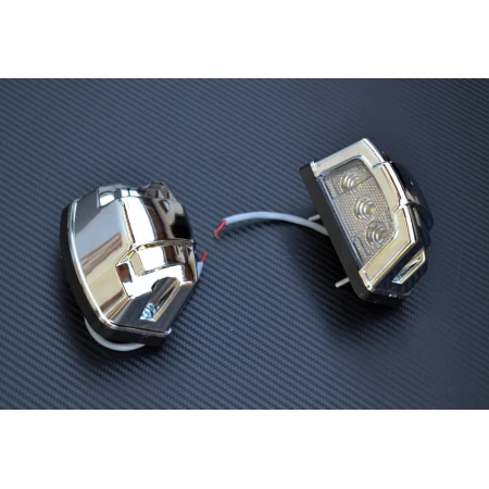 High Quality Led Number Plate Lights Chrome 12V-24V Truck