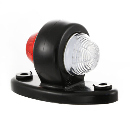 2 pcs Red White Side Marker LED Lights Lamps 12V 24 V Trailer Truck Lorry Bus Van Motorhome
