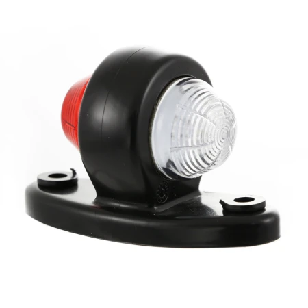 2 pcs Red White Side Marker LED Lights Lamps 12V 24 V Trailer Truck Lorry Bus Van Motorhome