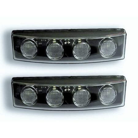 2 pcs White Sun Visor Marker Lights for Scania Trucks – LED Front visor Lamps, E-marked