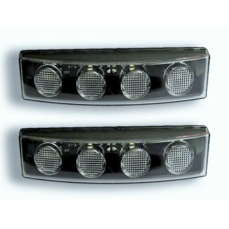 2 pcs White Sun Visor Marker Lights for Scania Trucks – LED Front visor Lamps, E-marked