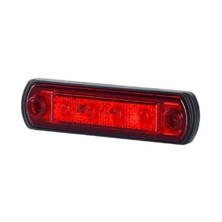 Side Marker Light Red LED Front Side Marker Light for Kelsa Bar, E-marked, CE-approved, 10-30V