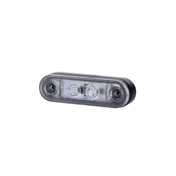 WHITE 2 SMD LED Marker Light Lamp Bull/Row Bar Flush Fit 12V-24V