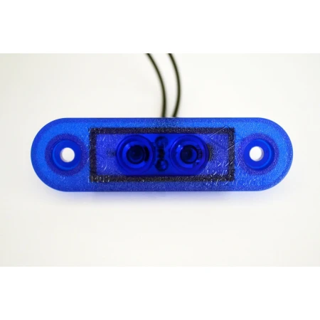 2 pcs 12V-24V Blue Rollbar Led Flush Marker Lights for Scania Volvo MAN Mercedes DAF Renault Ford VW