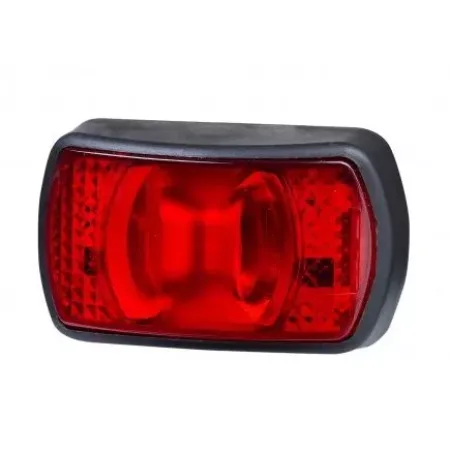 2 pcs LED Red Rear Marker Lights - 12V & 24V for Trucks, Motorhomes, Caravans, Lorries