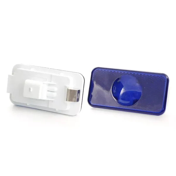 High Quality LED Side Marker Lights - 2 pcs Blue Decorative Outline Lamps for Volvo FH / FM / FL. FREE Delivery for UK mainland! 4 LEDs.