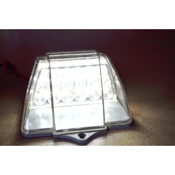 High Quality White Roof Front Marker Lights-2 pcs Clear LED Corner Cabin Lamps for 12V-24V for Lorry Bus Van Truck Camper. FREE Delivery