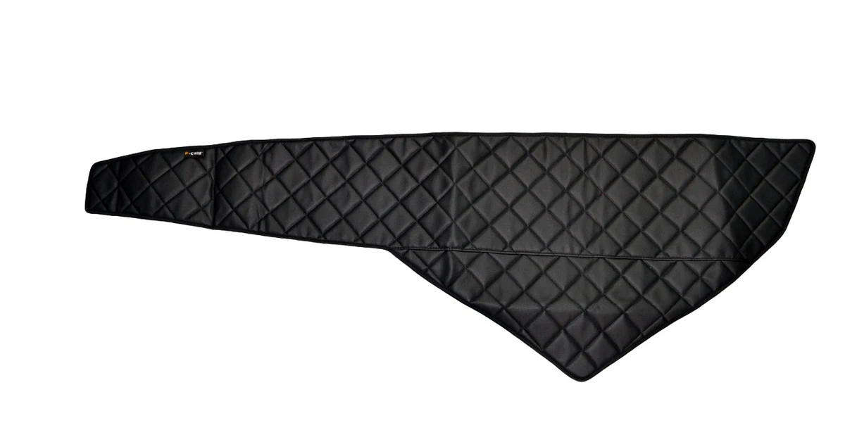 Black Eco Leather Dashboard Mats for FORD F-MAX 2018+ Right Hand Drive