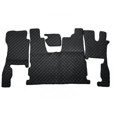 For Scania R Truck Cab Mats -  Premium Eco Leather Floor Mats for Scania R 2016+ Right-Hand Drive (RHD)