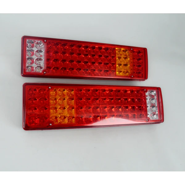 2 pcs LED Truck Tail Lights - 64 Super Bright LEDs for Trucks, Lorries & Trailers with 5 Functions
