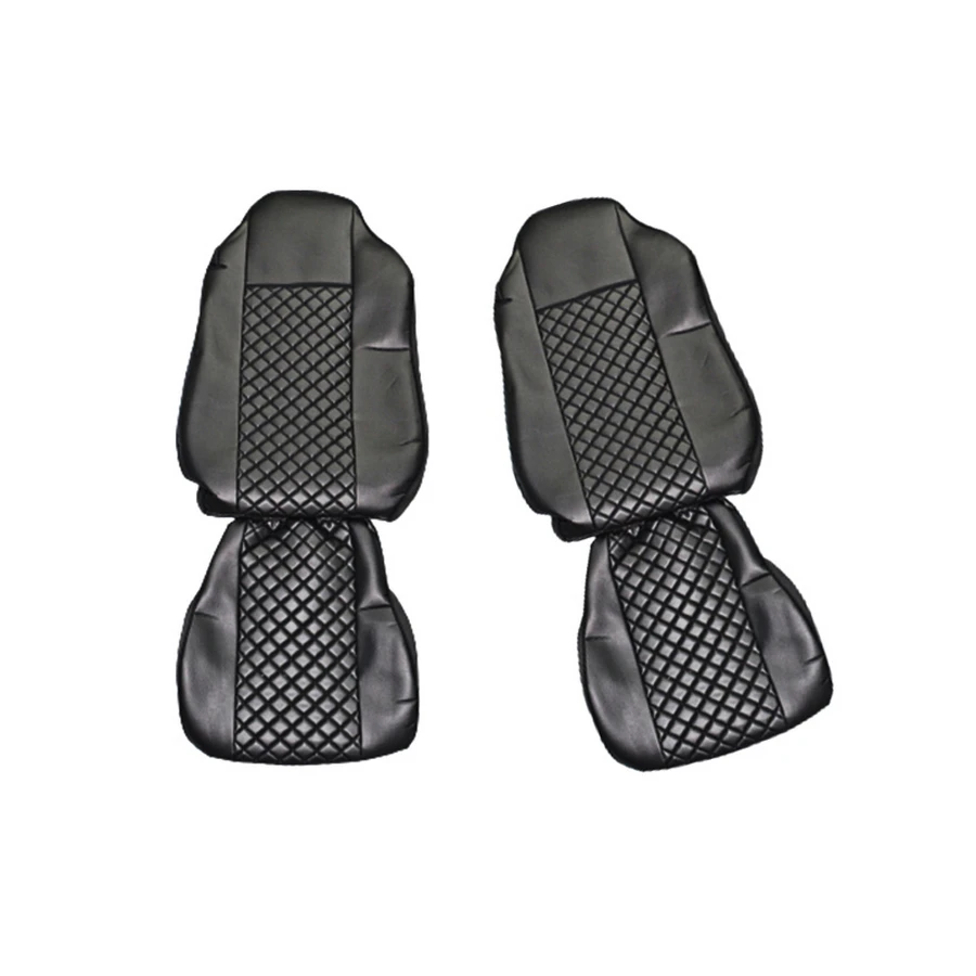 Eco Leather Seat Covers for Iveco Stralis HiWay (2005-2019) – Black PU Leather, Breathable & Machine Washable