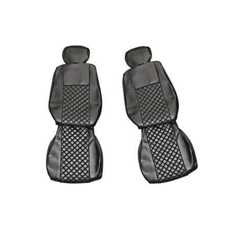 Eco Leather Seat Covers for Volvo FH Euro 4 (2000-2004) – Black, Made in EU