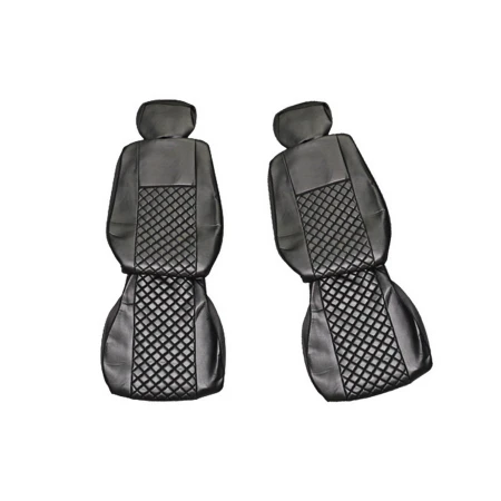 Eco Leather Seat Covers for Volvo FH Euro 4 (2000-2004) – Black, Made in EU