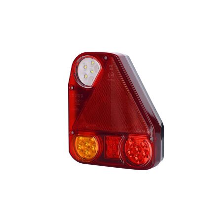 Left Rear Combination Light for Caravan, Motorhome & Trailer - E-Mark Approved, LED Tail, Brake, Indicator & Reverse Lights (12V/24V)