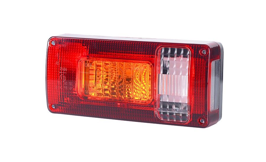 Rear Tail Indicator Lights (Left & Right) – 5 Function Bulb Operated, E9-Marked, 12V-24V, Compatible with Volvo, Scania, MAN, DAF, Iveco, Mercedes, Renault, Ford, VW, Isuzu, etc.