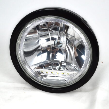 2 pcs Angel Eyes Headlights – 24V Halogen Bulb + LED Lights, ECE Approved, IP67 Waterproof