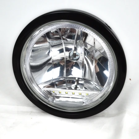 2 pcs Angel Eyes Headlights – 24V Halogen Bulb + LED Lights, ECE Approved, IP67 Waterproof