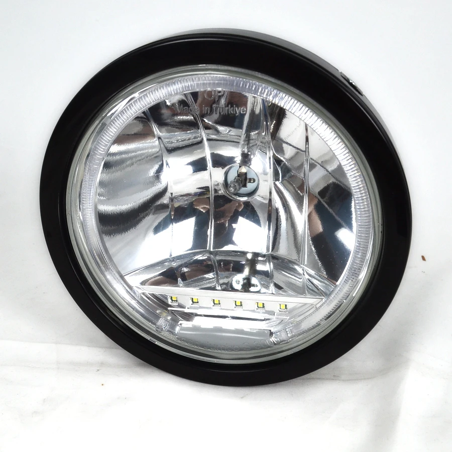 2 pcs Angel Eyes Headlights – 24V Halogen Bulb + LED Lights, ECE Approved, IP67 Waterproof