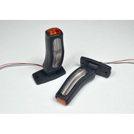 2 x 24V Angel Led 3 Function Led Side Marker Lights Lamps Indicators for Scania Volvo DAF
