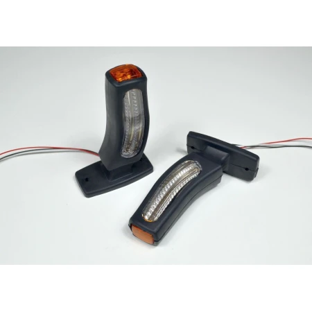 2 x 24V Angel Led 3 Function Led Side Marker Lights Lamps Indicators for Scania Volvo DAF