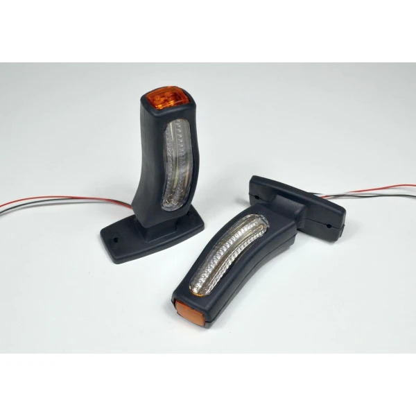 2 x 24V Angel Led 3 Function Led Side Marker Lights Lamps Indicators for Scania Volvo DAF