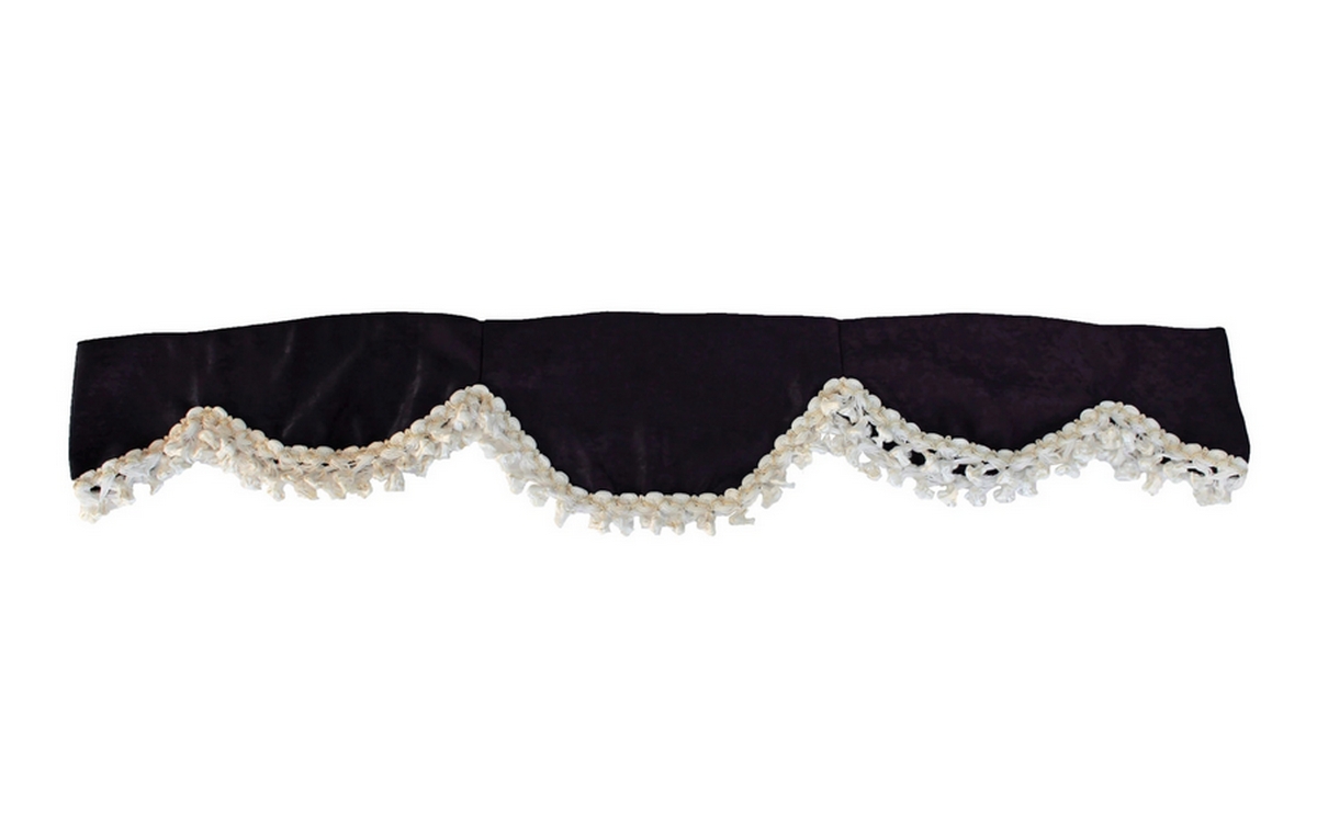 High Quality Front Window truck Curtain Plush Velvet Sun Visor with White Tassels for MAN Trucks. FREE Delivery for UK and Europe!