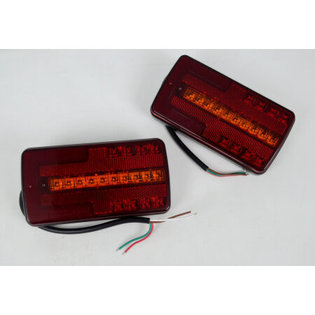 High Quality LED Rear Tail Lights 12V- 24V 2pcs 3 Functions