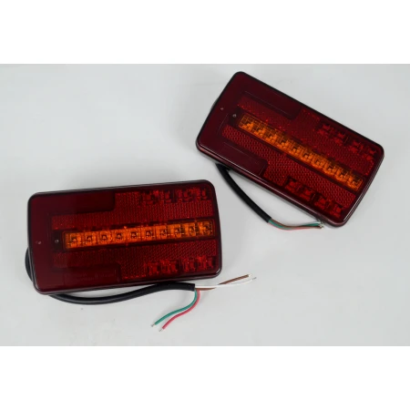 High Quality LED Rear Tail Lights 12V- 24V 2pcs 3 Functions