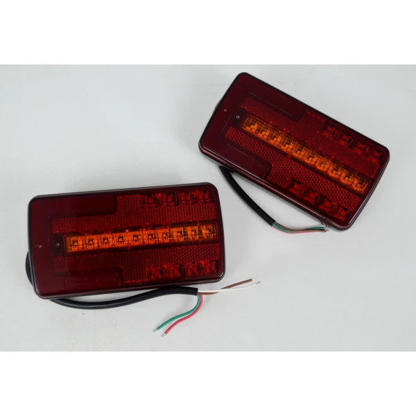High Quality LED Rear Tail Lights 12V- 24V 2pcs 3 Functions