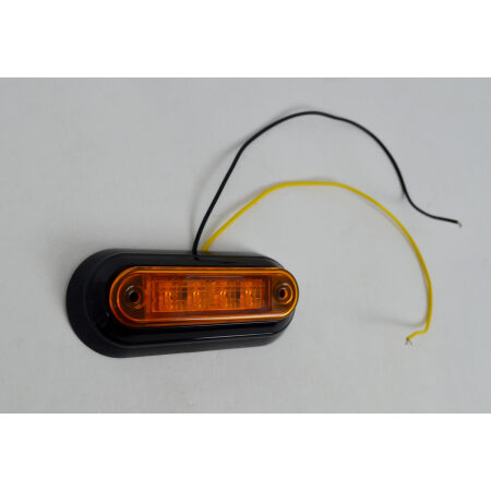 2 pcs Orange 12V-24V 4 LED Side Marker Lights TRUCK CARAVAN VAN LORRY