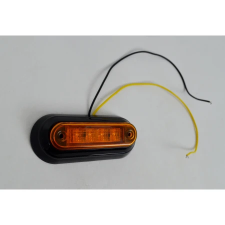 2 pcs Orange 12V-24V 4 LED Side Marker Lights TRUCK CARAVAN VAN LORRY