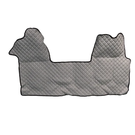 for Renault Master 3 2010+ Opel Movano B Gray Eco Leather Cabin Floor Mats