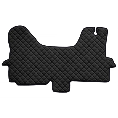 for Iveco Daily 4 2006-10 RHD Black Eco Leather Floor Mat Cover