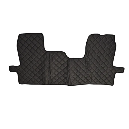 for FORD TRANSIT (2006 - 2013) RHD Black Eco Leather Floor Mats