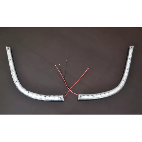 High Quality LED DRL Indicators - 2x Unique Red 24V LED Day Running Lamps for Mercedes Axor Lorry. FREE Delivery for UK mainland!