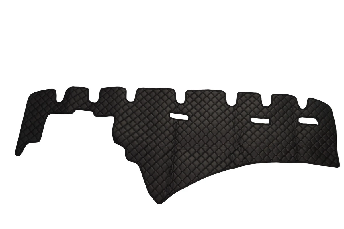 Black Eco Leather Dashboard Mat Panel Cover RHD for SCANIA R STREAMLINE (2011-9.2016)