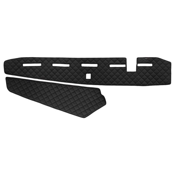 for Volvo FH4 with Sensor Black Dashboard Mats Eco Leather Covers