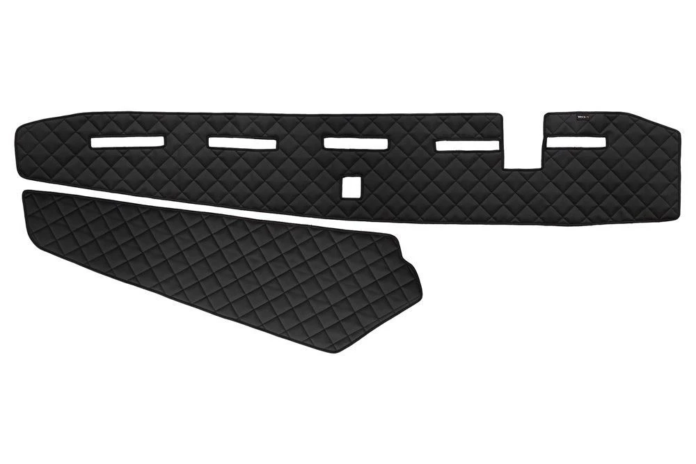 for Volvo FH4 with Sensor Black Dashboard Mats Eco Leather Covers