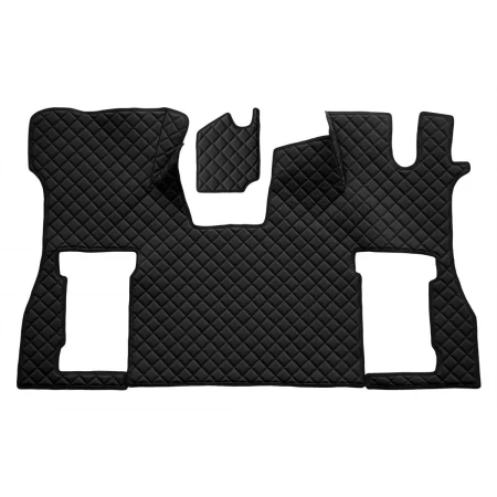 Black Eco Leather Engine Cover + Floor mats for Scania S Next Gen 2016+ Right Hand Drive