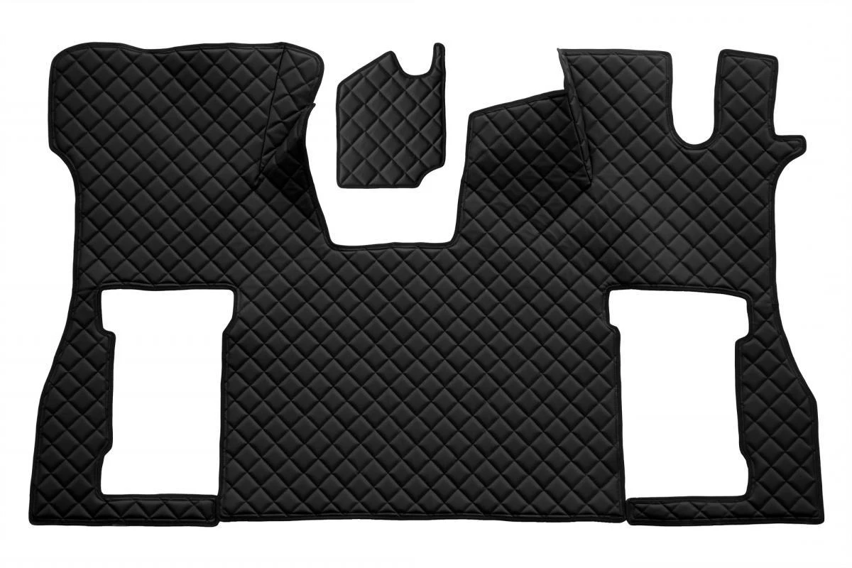 Black Eco Leather Engine Cover + Floor mats for Scania S Next Gen 2016+ Right Hand Drive
