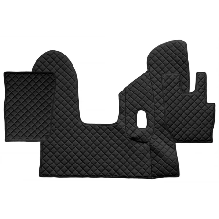 for DAF CF Floor Mats Euro 6 2013+ trucks 3pcs Black Eco Leather Manual RHD