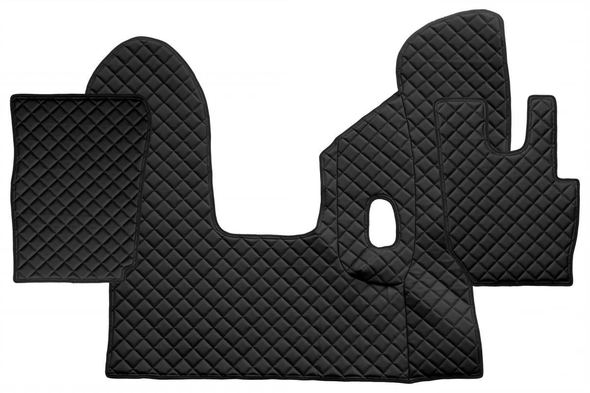 for DAF CF Floor Mats Euro 6 2013+ trucks 3pcs Black Eco Leather Manual RHD