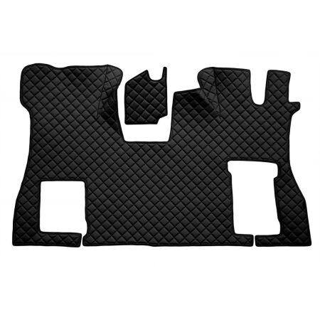 Floor Mats for Scania S 2016+ Black Eco Leather Flat Floor Right Hand Drive
